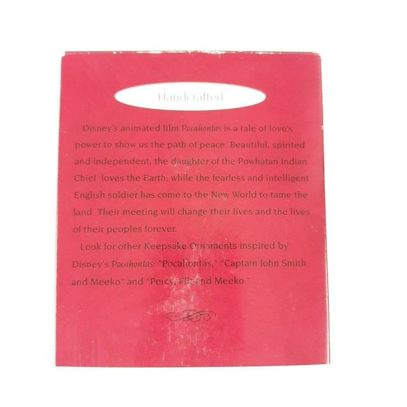 Hallmark Keepsake Pocahontas Captain John Smith - Picture 3 of 5